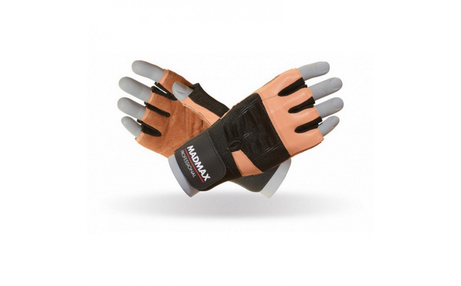 Professional Workout Gloves Brown/Black MFG-269 (M size)