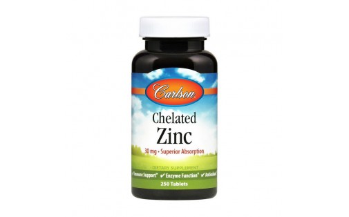 Chelated Zinc 30 mg (250 tabs)