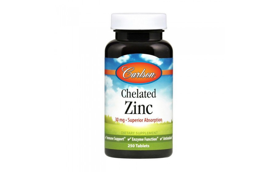 Chelated Zinc 30 mg (250 tabs)