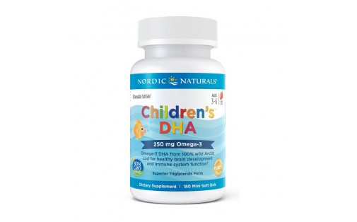 Children`s DHA (180 mini soft gels, srtawberry)