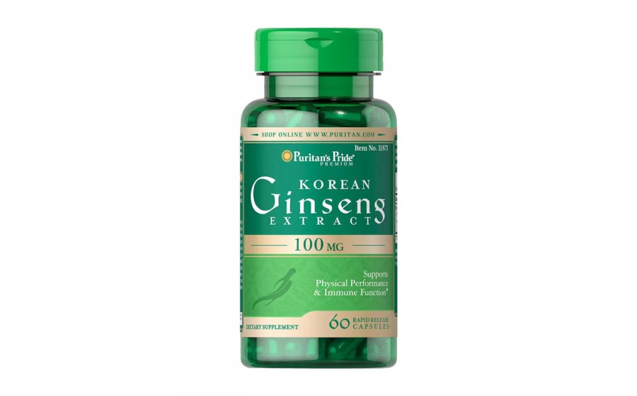 Korean Ginseng Extract 100 mg (60 caps)