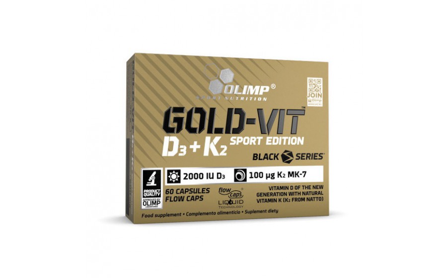 Gold-Vit D3 + K2 Sport Edition (2000 IU/100 µg) (60 caps)