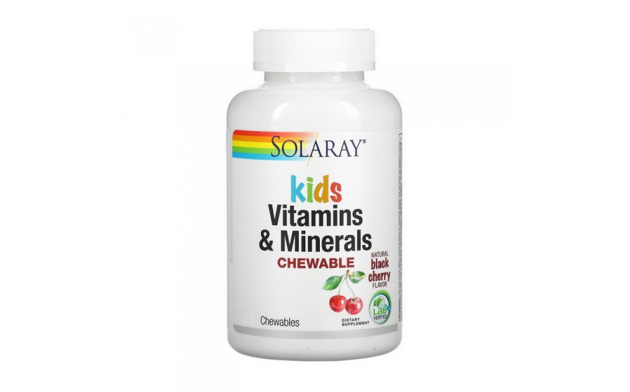 Kids Vitamins & Minerals (60 chewables, black cherry)