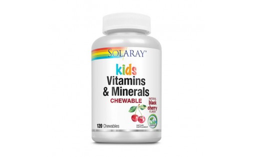 Kid`s Vitamin & Minerals (120 chewables, black cherry)