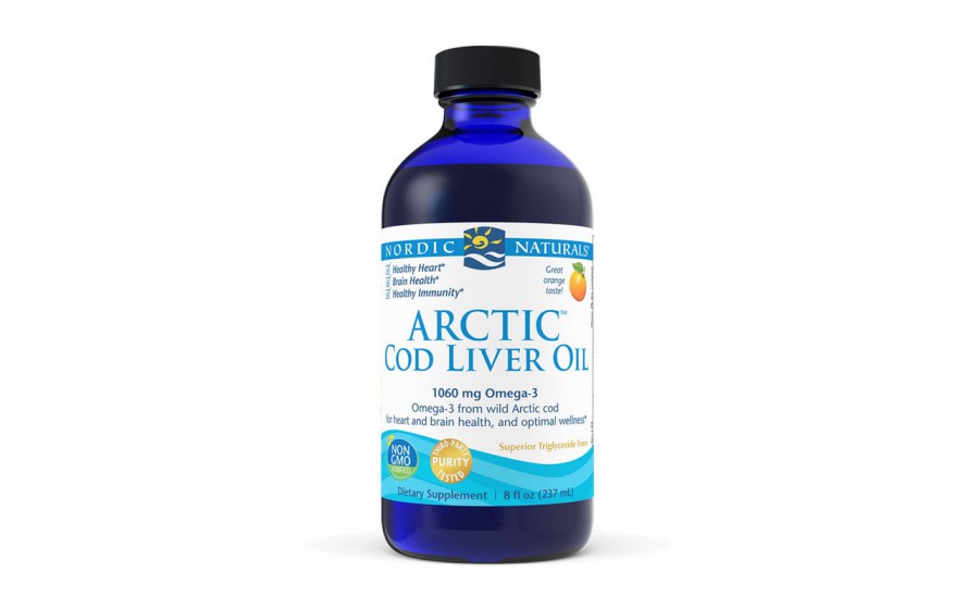 Arctic Cod Liver Oil 1060 mg Omega-3 (237 ml, great orange)