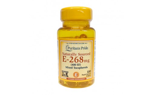 Naturally Sourced E-268 mg (400 IU) Mixed Tocopherols (100 softgels)