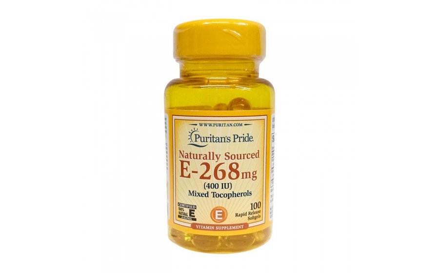 Naturally Sourced E-268 mg (400 IU) Mixed Tocopherols (100 softgels)