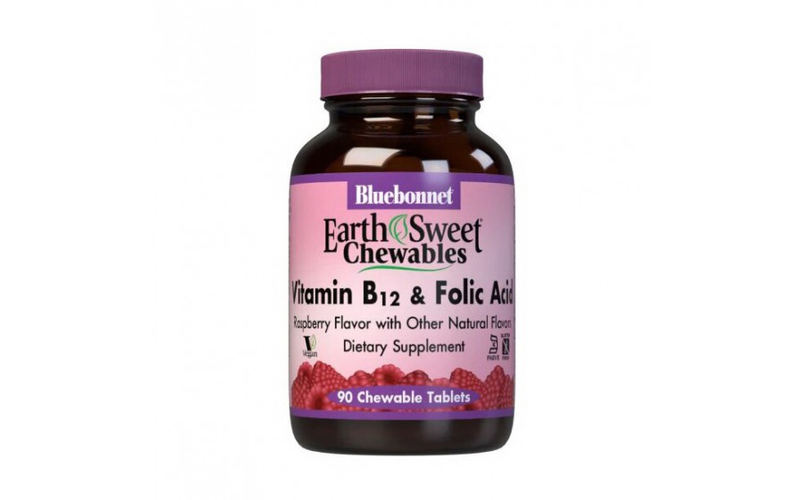 Vitamin B12 & Folic Acid (90 chew tab, raspberry)