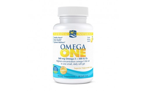 Omega One 560 mg omega-3 + 500 IU D3 (30 soft gels, great lemon)