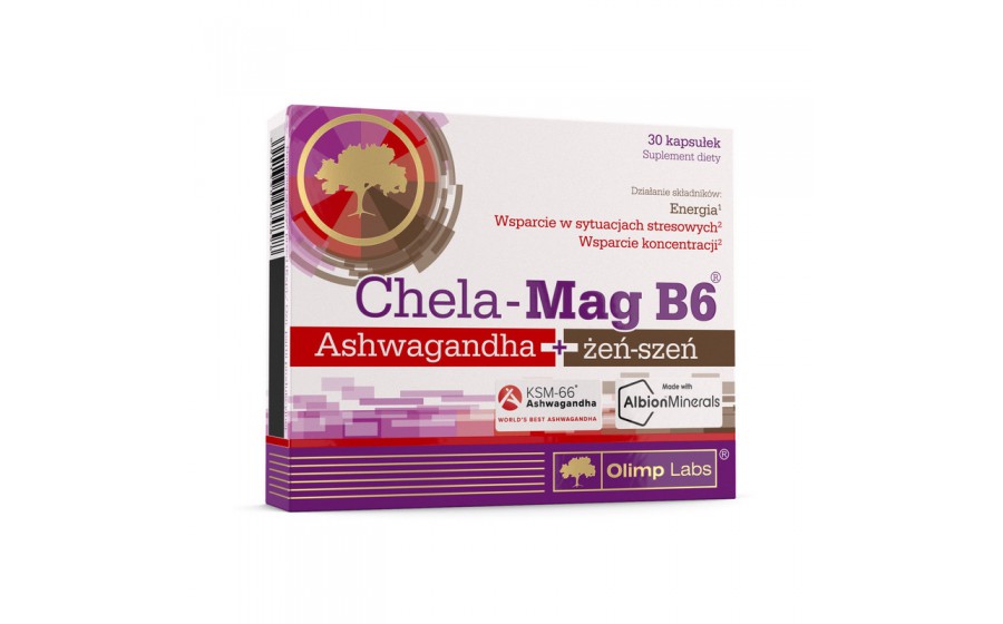 Chela-Mag B6 Ashwagandha + zen-szen (30 caps)