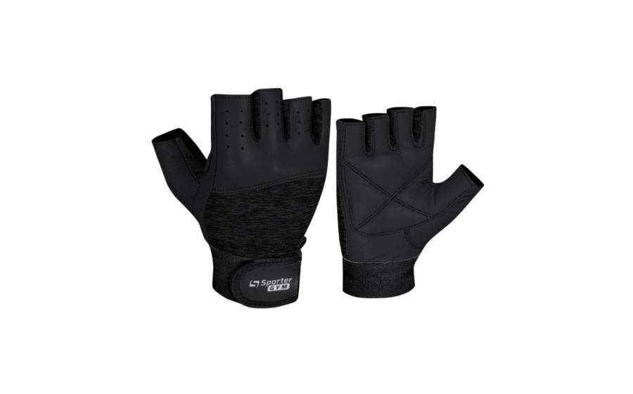 Fitness Gloves Full Black (XL size, Full Black)