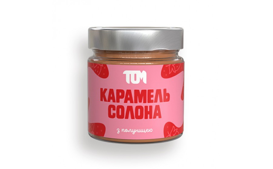 Карамель Солона (200 g, з полуницею)