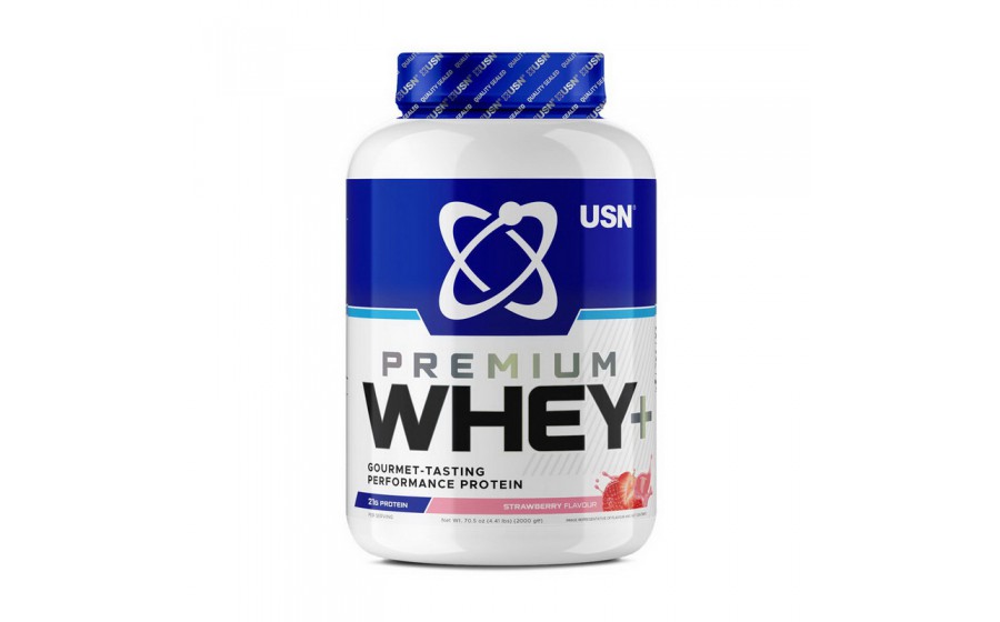 Whey+ Premium Protein (2 kg, strawberry)