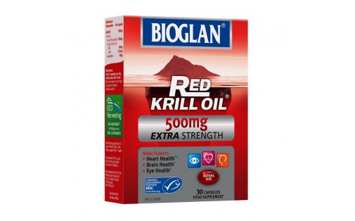 Extra Strength Red Krill Oil 500 mg (30 caps)