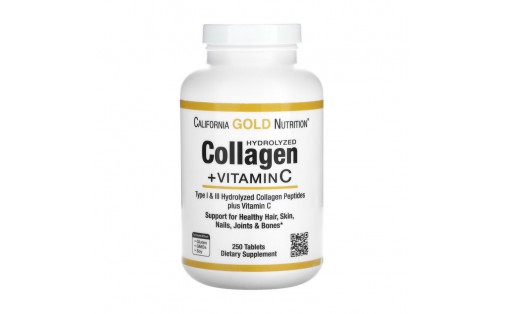 Collagen Hydrolyzed + Vitamin C (250 tab)