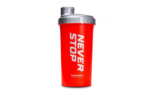 Shaker Never Stop (700 ml, red/silver)