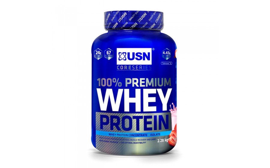 100% Premium Whey Protein (2,28 kg, strawberry cream)