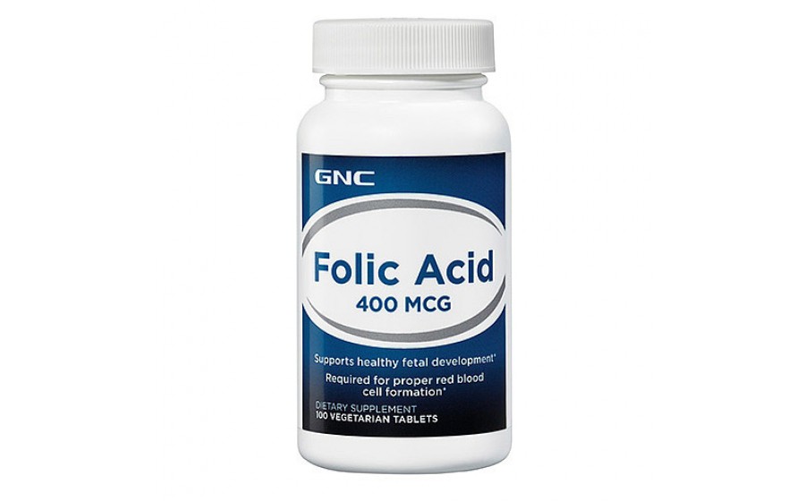 Folic Acid 400 mkg (100 veg tabs)