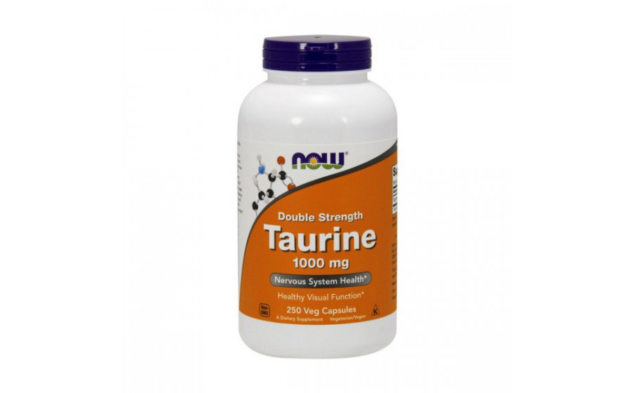 Taurine 1000 mg Double Strength (250 veg caps)