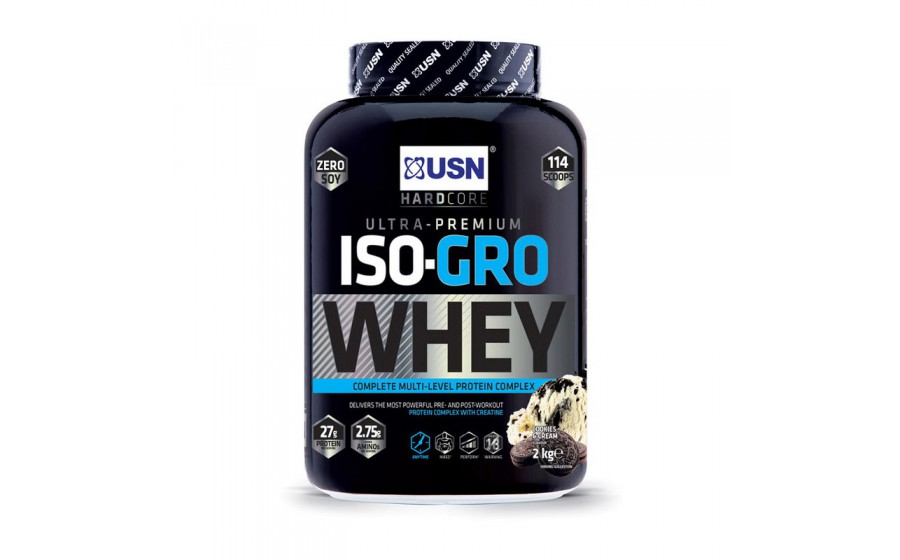 Iso-Gro Whey (2 kg, cookies & cream)