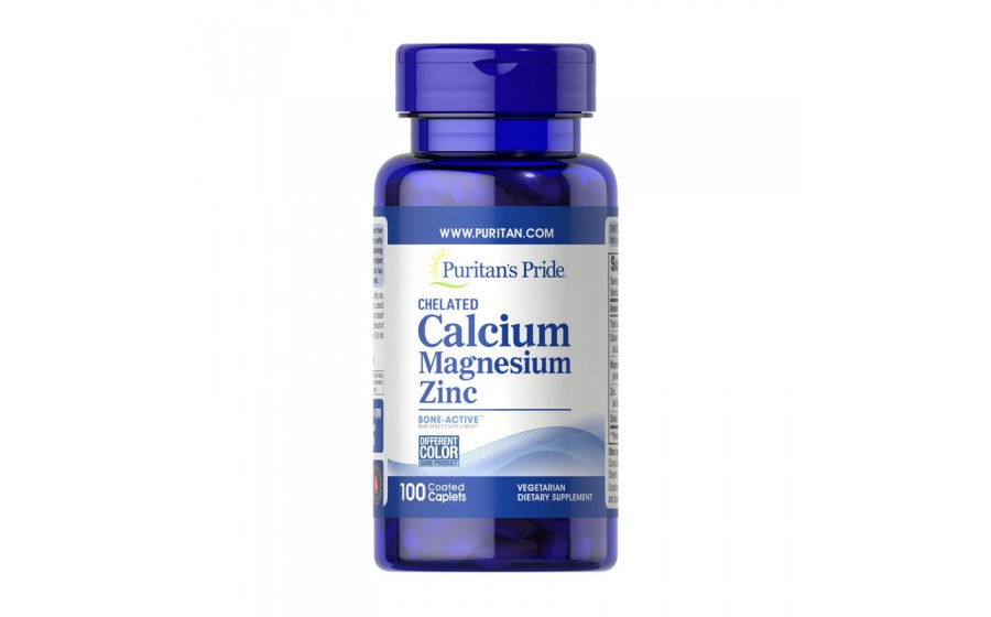 Chelated Calcium Magnesium Zinc (100 caplets)