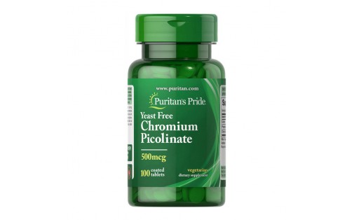 Chromium Picolinate 500 mcg Yeast Free (100 tablets)