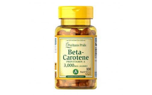 Beta-Carotene 3,000 mcg (100 softgels)