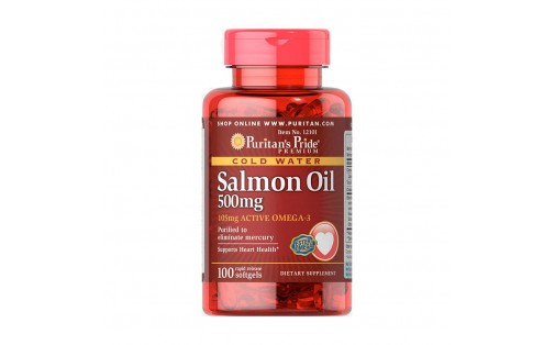 Salmon Oil 500 mg (100 softgels)