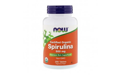 Spirulina 500 mg certified organic (200 tabs)