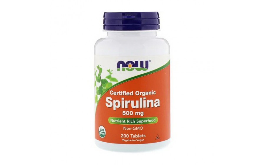 Spirulina 500 mg certified organic (200 tabs)