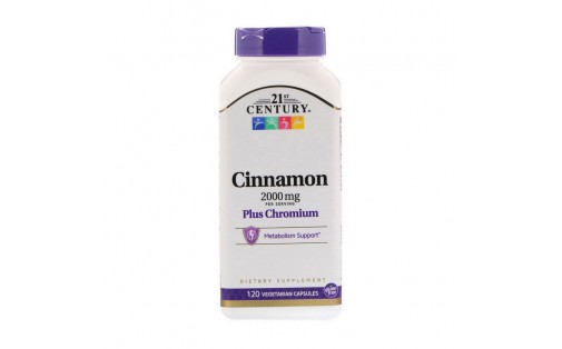 Cinnamon 2000 mg Plus Chromium (120 veg caps)