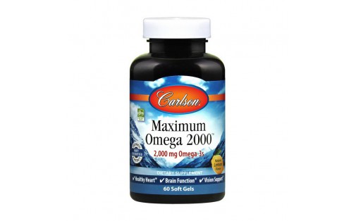 Maximum Omega 2000 mg (60 soft gels, natural lemon)