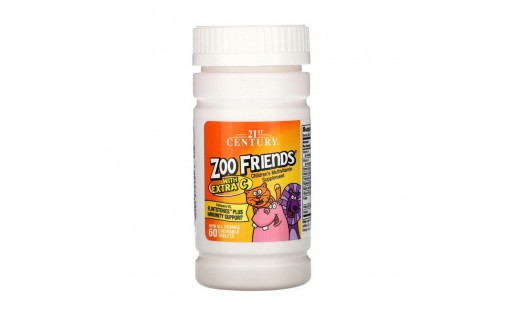 Zoo Friends with Extra C Children's Multivitamin (60 chewable tabs)