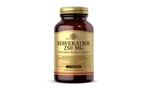 Resveratrol 250 mg with red wine extract (60 softgels)