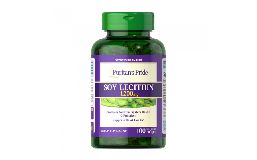 Soy Lecithin 1200 mg (100 softgels)