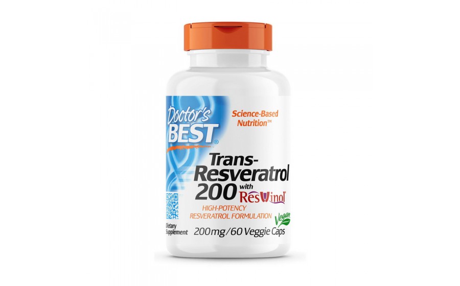 Trans-Resveratrol 200 mg with Reswinol (60 veg caps)