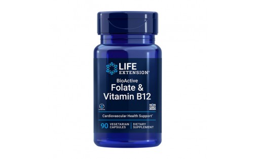 Folate & Vitamin B12 (90 veg caps)