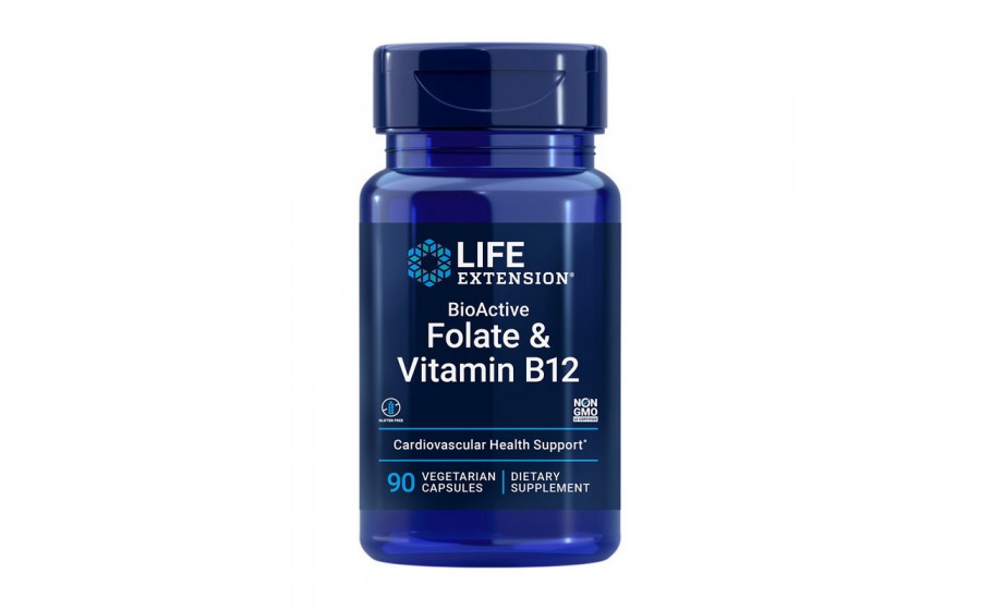 Folate & Vitamin B12 (90 veg caps)