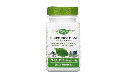 Slippery Elm Bark 1600 mg (100 veg caps)