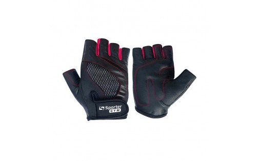 Fitness Gloves Black/Pink (M size, Black/Pink)