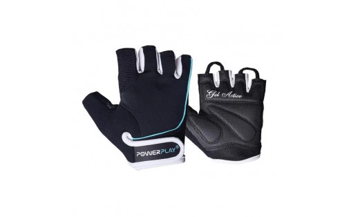 Womans Fitness Gloves Black-Blue 1750 (XS size)