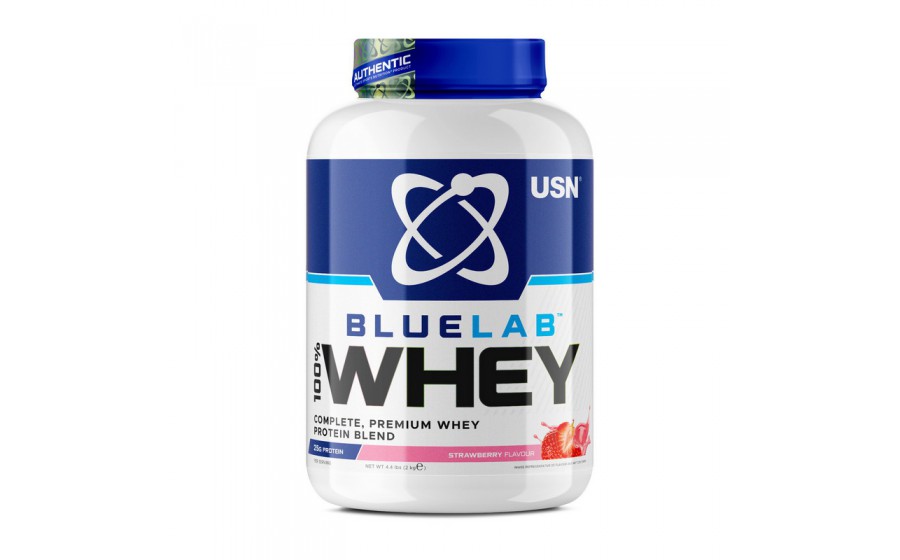 Blue Lab 100% Whey Premium Protein (2 kg, strawberry)