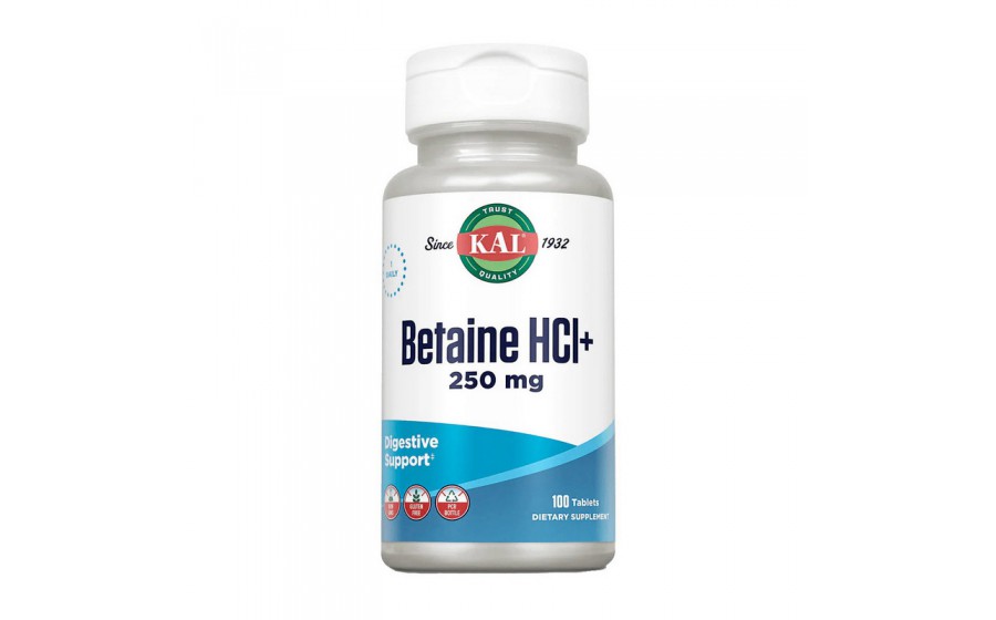 Betaine HCL+ 250 mg (100 tab)