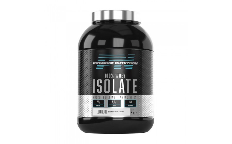 100% Whey Isolate (2 kg, cookies with cream)