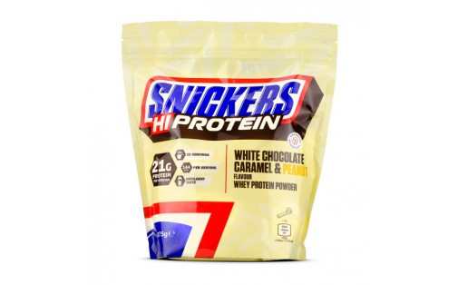 SNICKERS Hi Protein (875 g, white chocolate caramel & peanut)