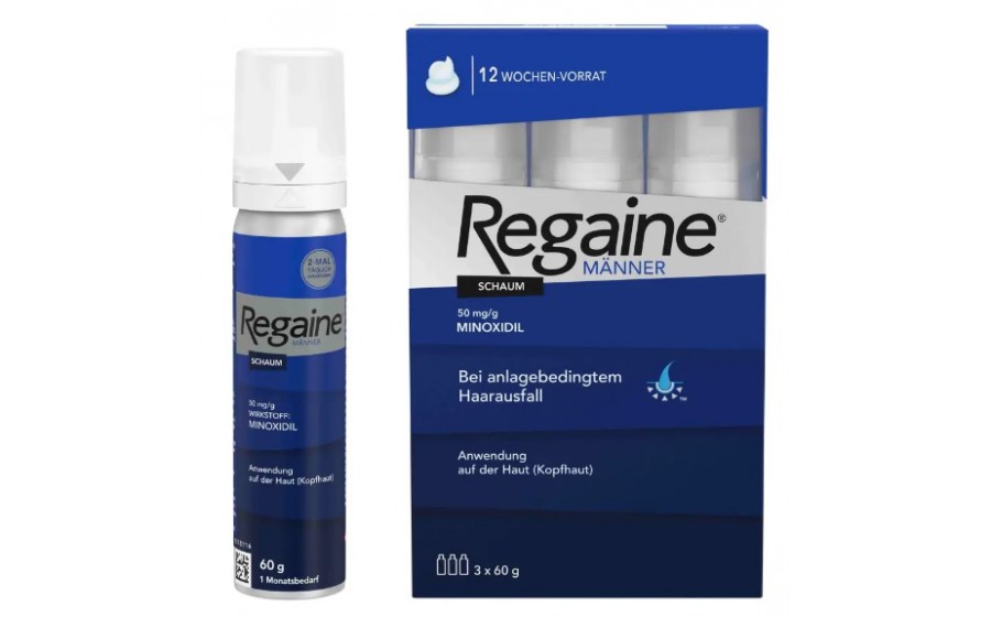 Regaine Manner Schaum 50 мг/г (Миноксидил) 3×60 мл