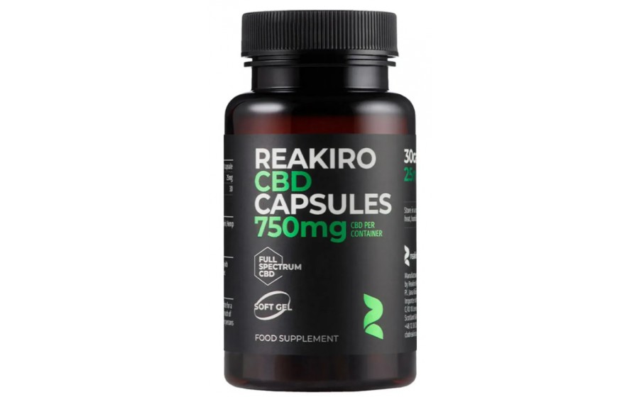 Reakiro CBD Capsules 750 mg 30 caps Reakiro CBD Capsules 750 mg 30 caps