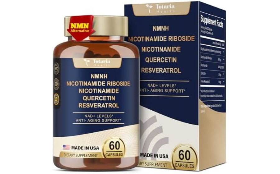 Totaria Health NMN, Nicotinamide Riboside, Nicotinamide, Quercet