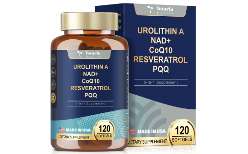 Totaria Health Urolithin A, NAD+, Resveratrol 120 caps