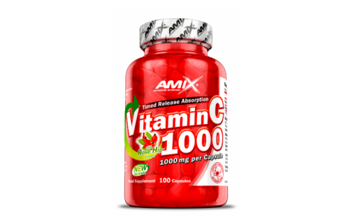 Amix C-Vitamin + Rose Hips 1000mg (100 caps)